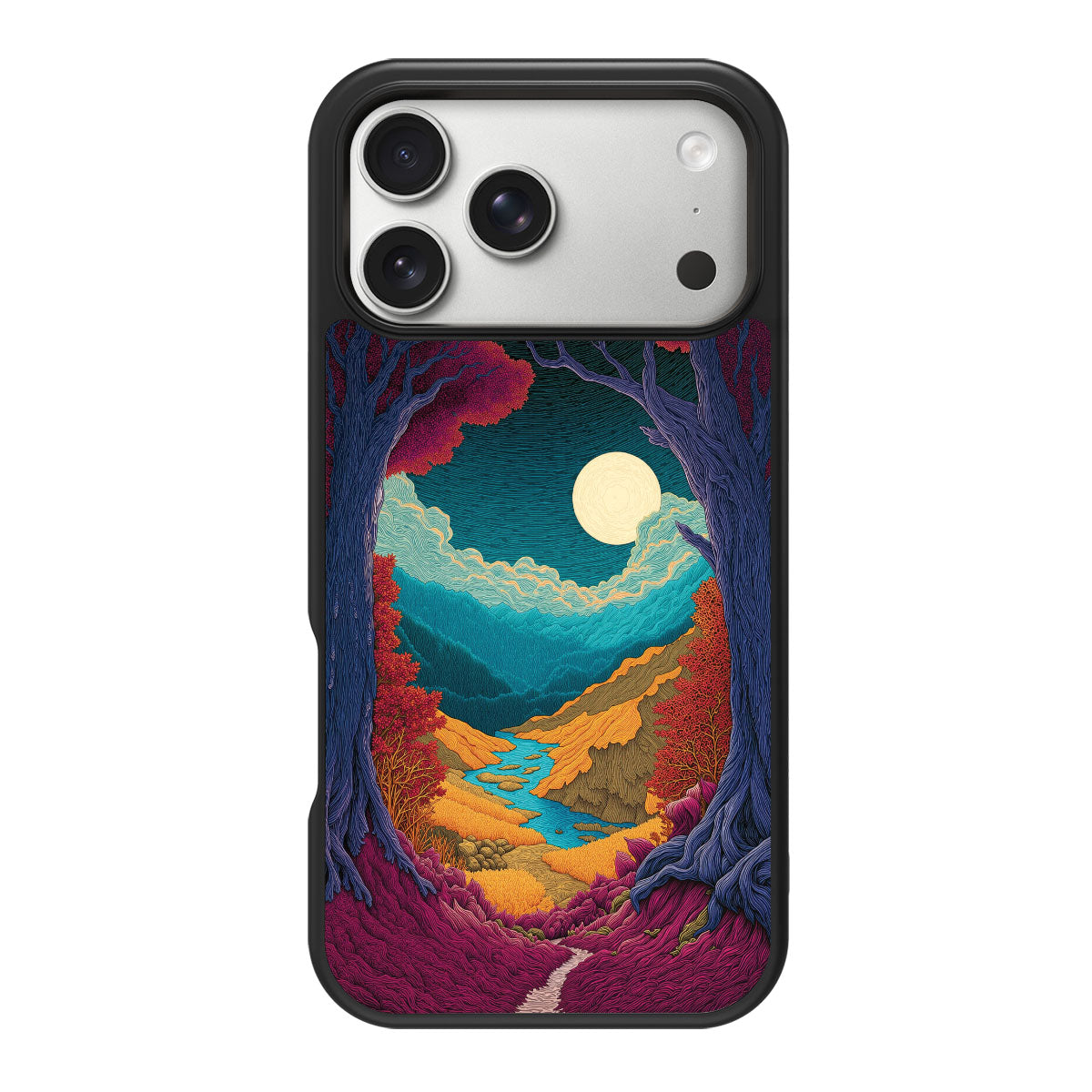 Celestial Designer iPhone 18 Pro Case – Harvest Moon | MagSafe