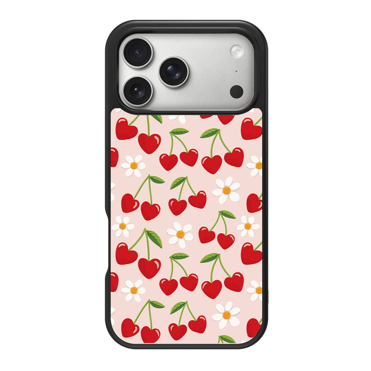 Love Cherry design back view – iPhone 18 Pro case