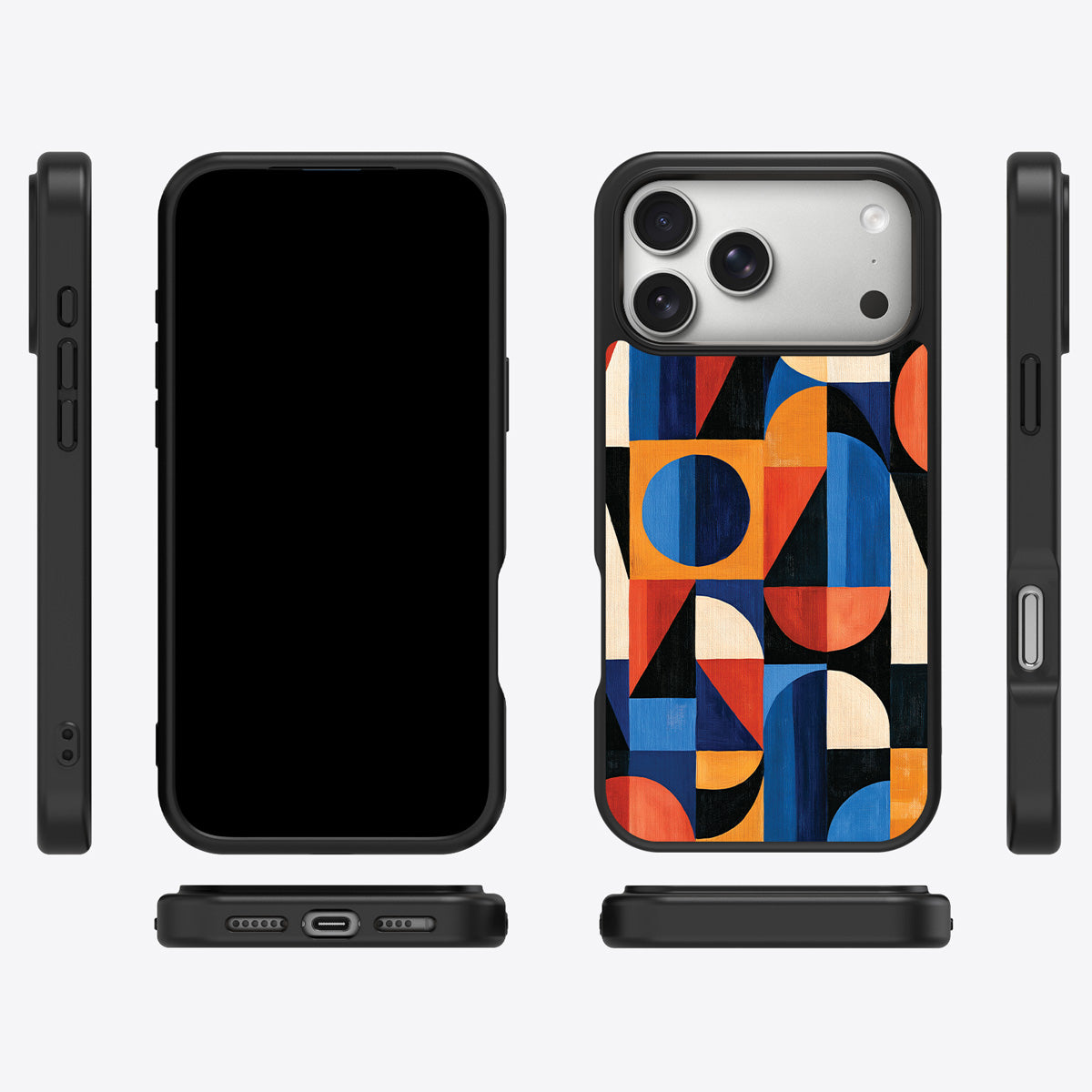 Modernist Muse iPhone 18 Pro case cover – multi-angle view