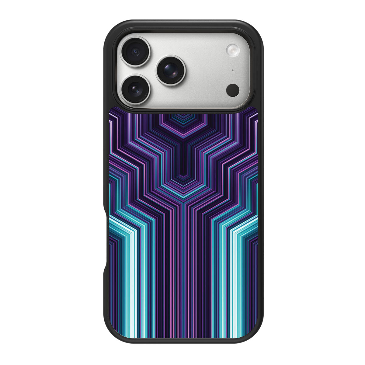 Neonverse design back view – iPhone 18 Pro case