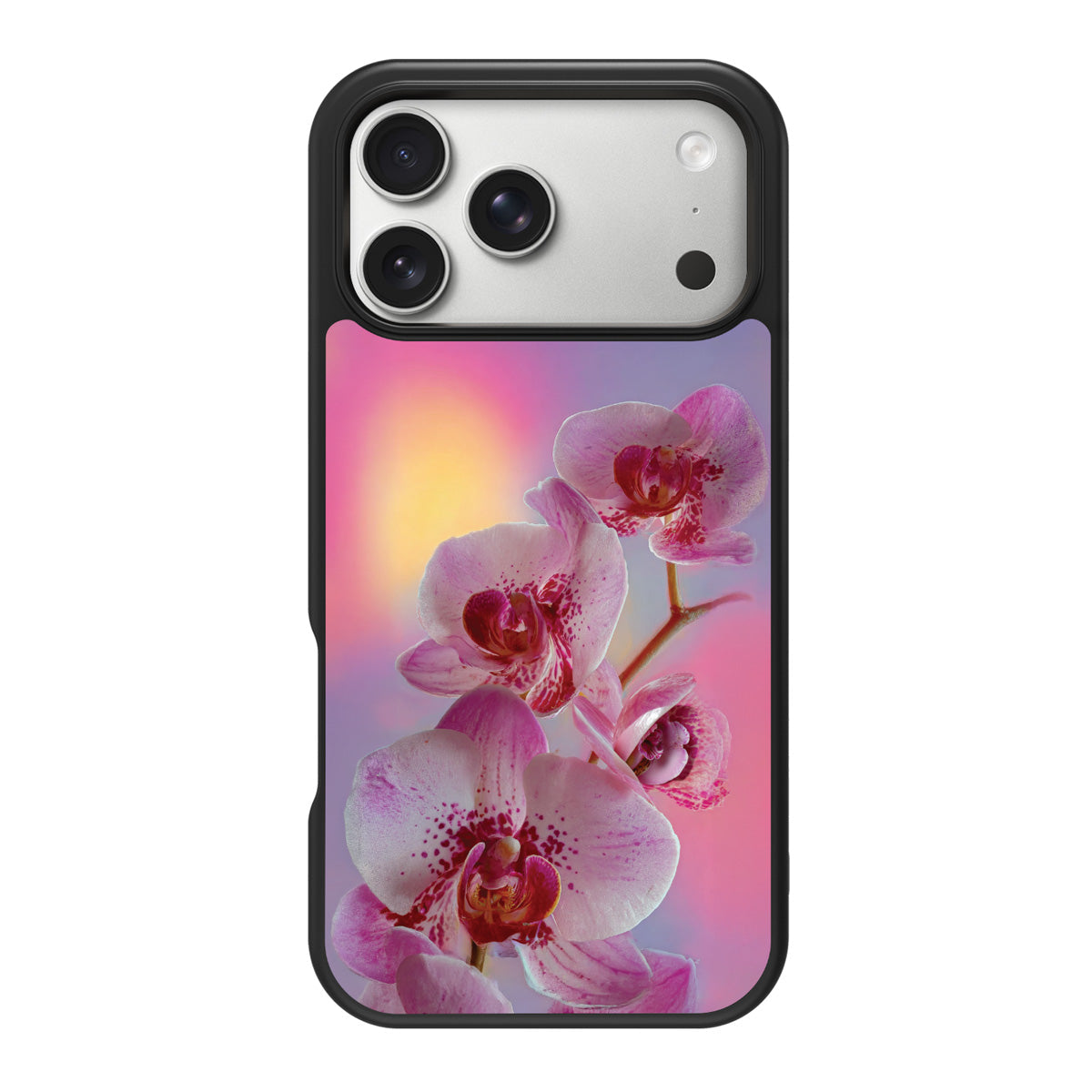 Orchid Dream design back view – iPhone 18 Pro case