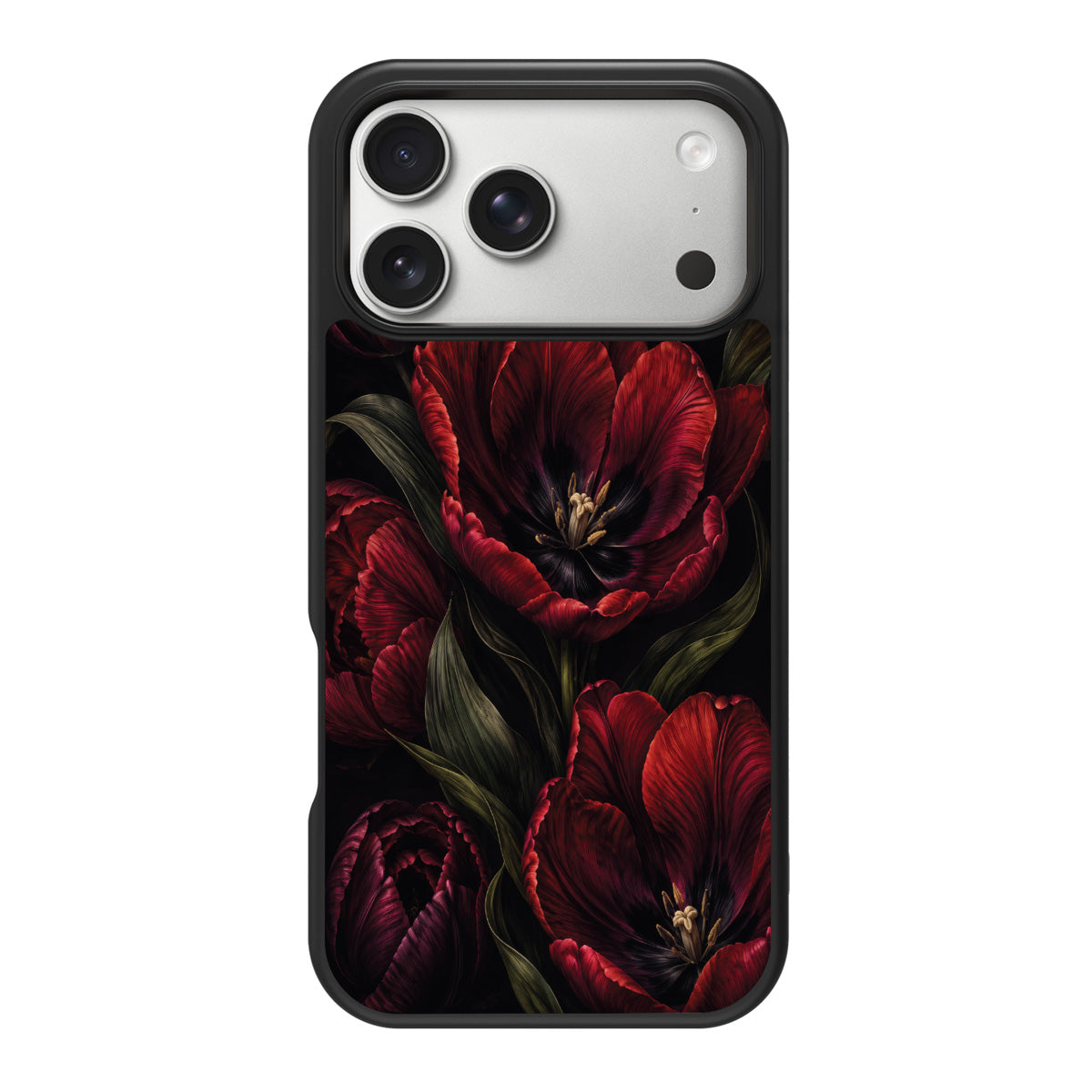 Scarlet Hour design back view – iPhone 18 Pro case
