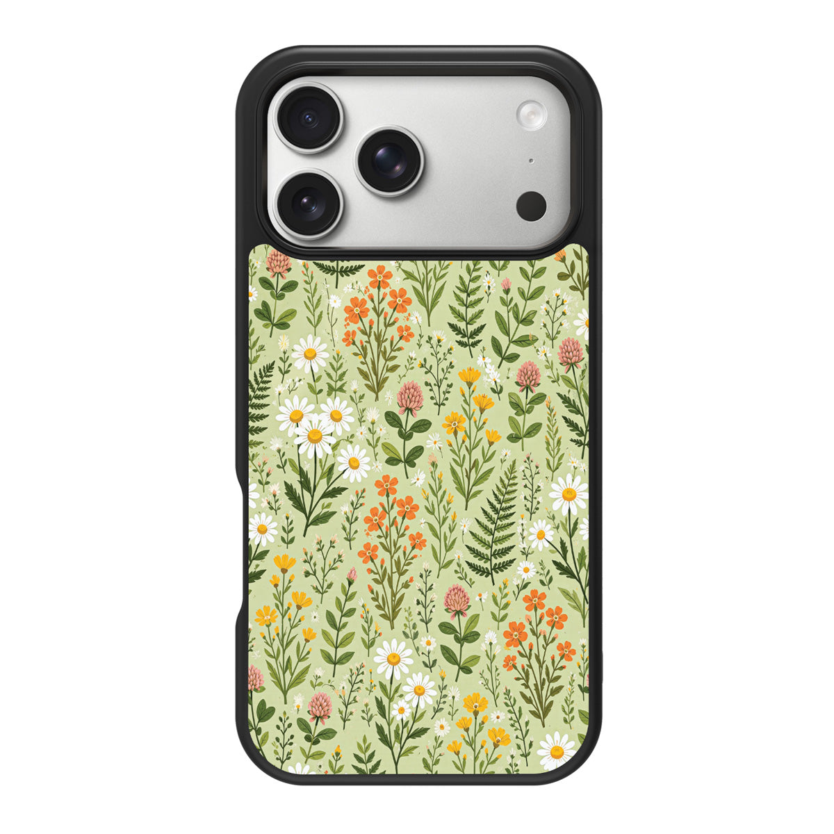 Wildflower Meadow design back view – iPhone 18 Pro case