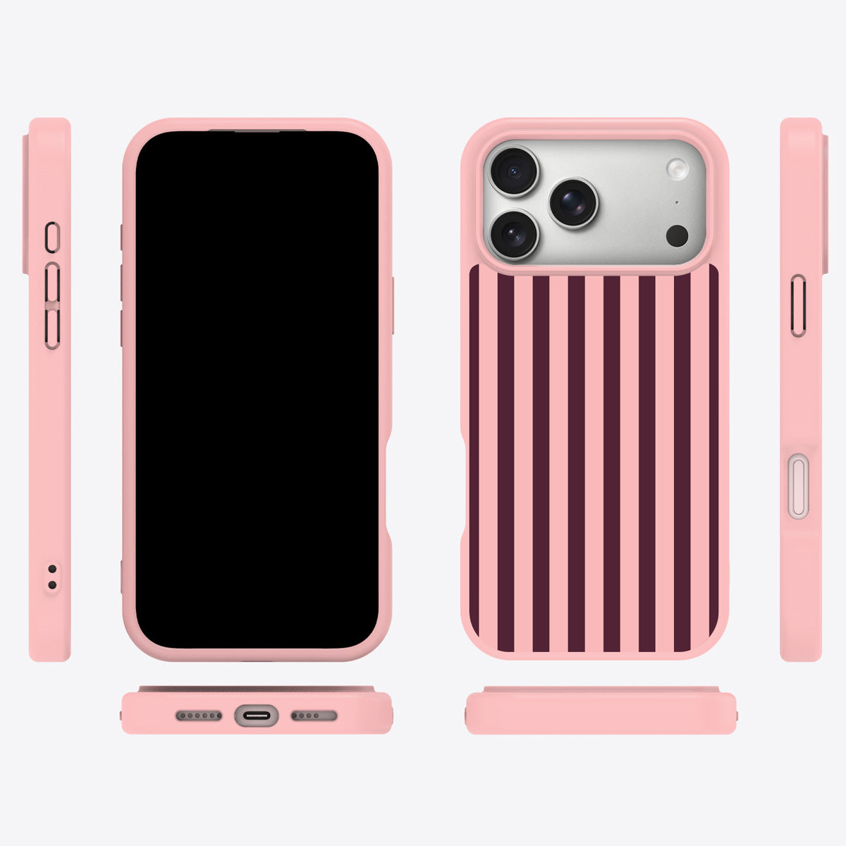 Claret Awning iPhone 18 Pro Max case cover – multi-angle view