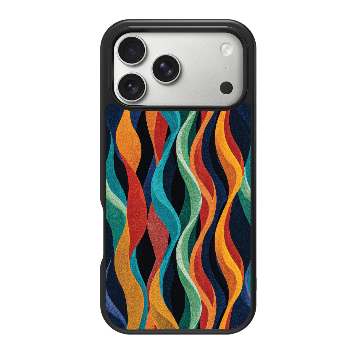 Abstract Designer iPhone 18 Pro Max Case – Coastal Waves | MagSafe