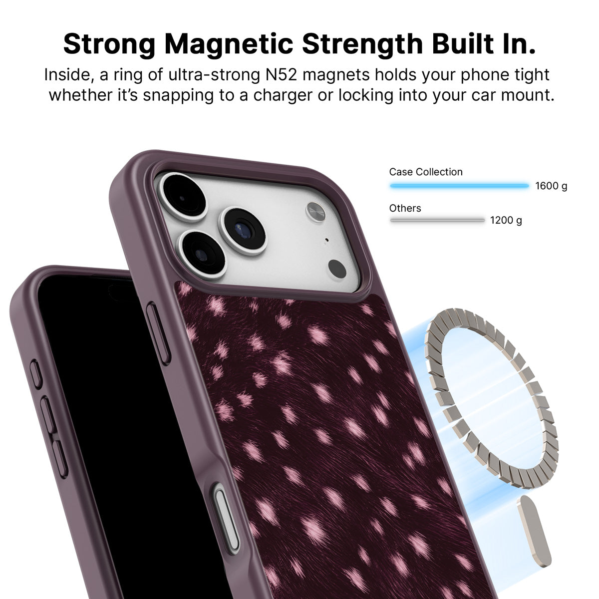 iPhone 18 Pro Max MagSafe case – Fawn Spots design