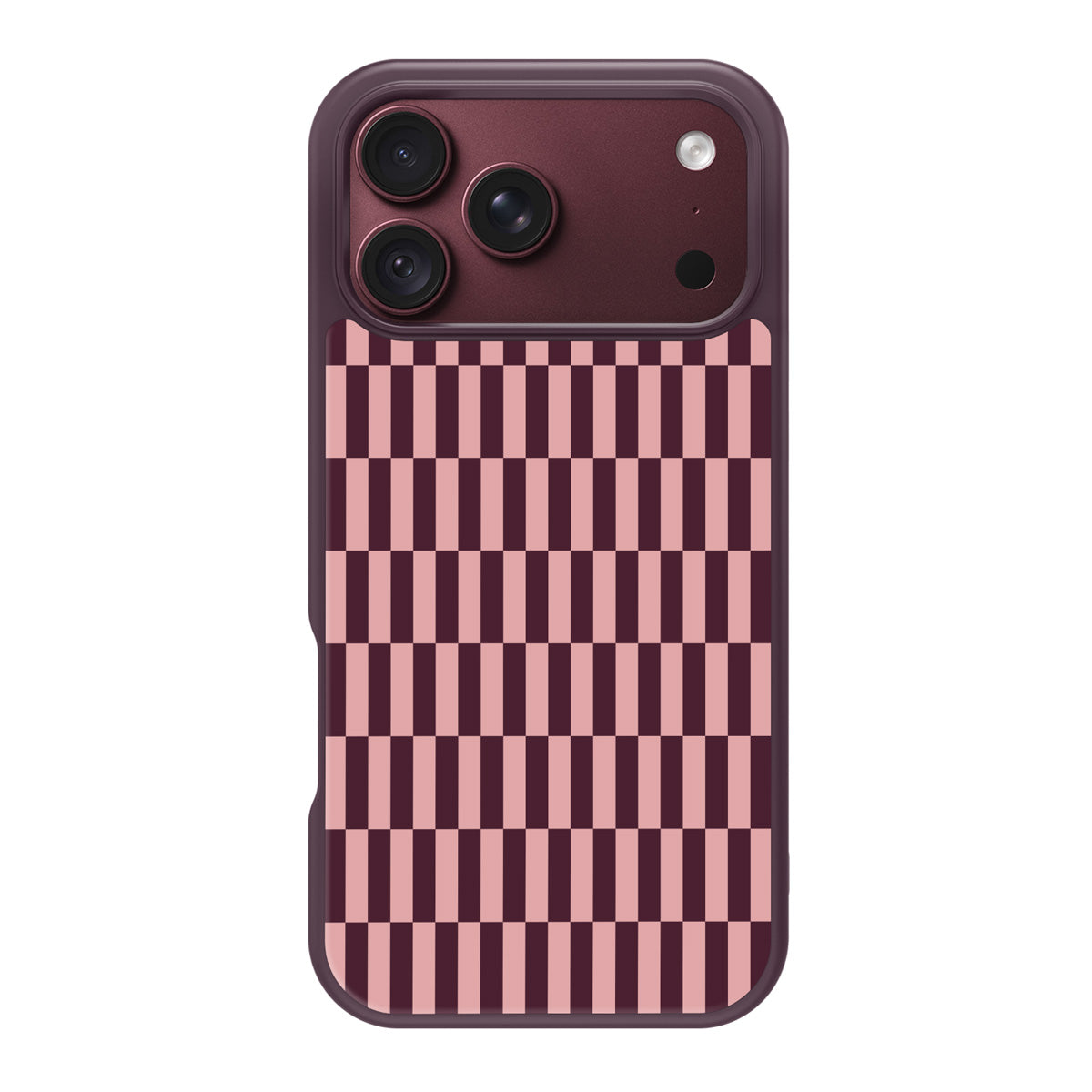 Garnet Stack design back view – iPhone 18 Pro Max case