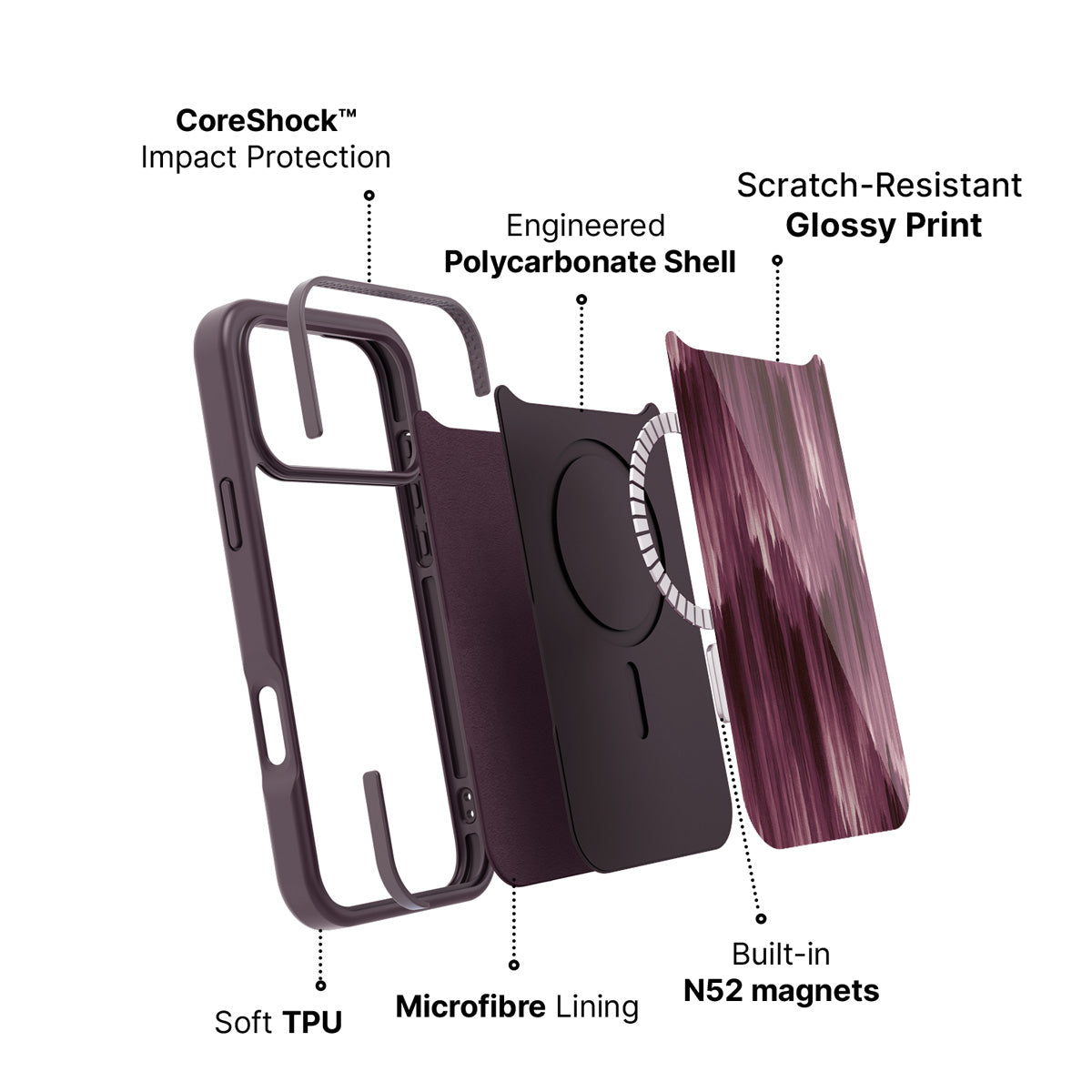 iPhone 18 Pro Max case construction – Ikat Haze phone case