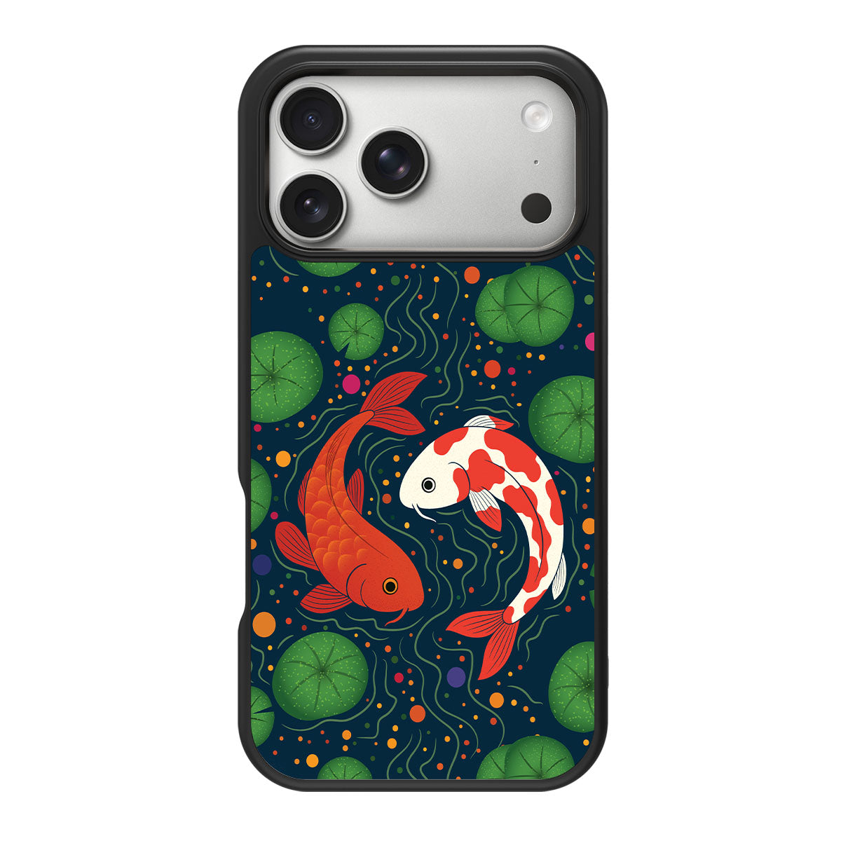 Koi Fish design back view – iPhone 18 Pro Max case