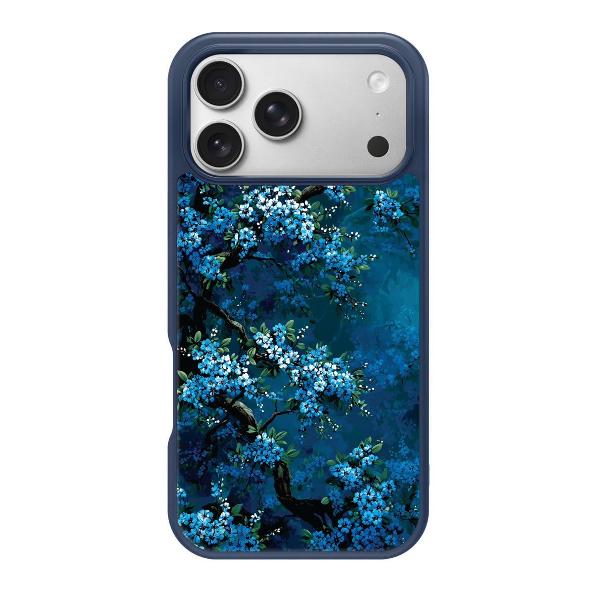 Moonlit Petals design back view – iPhone 18 Pro Max case