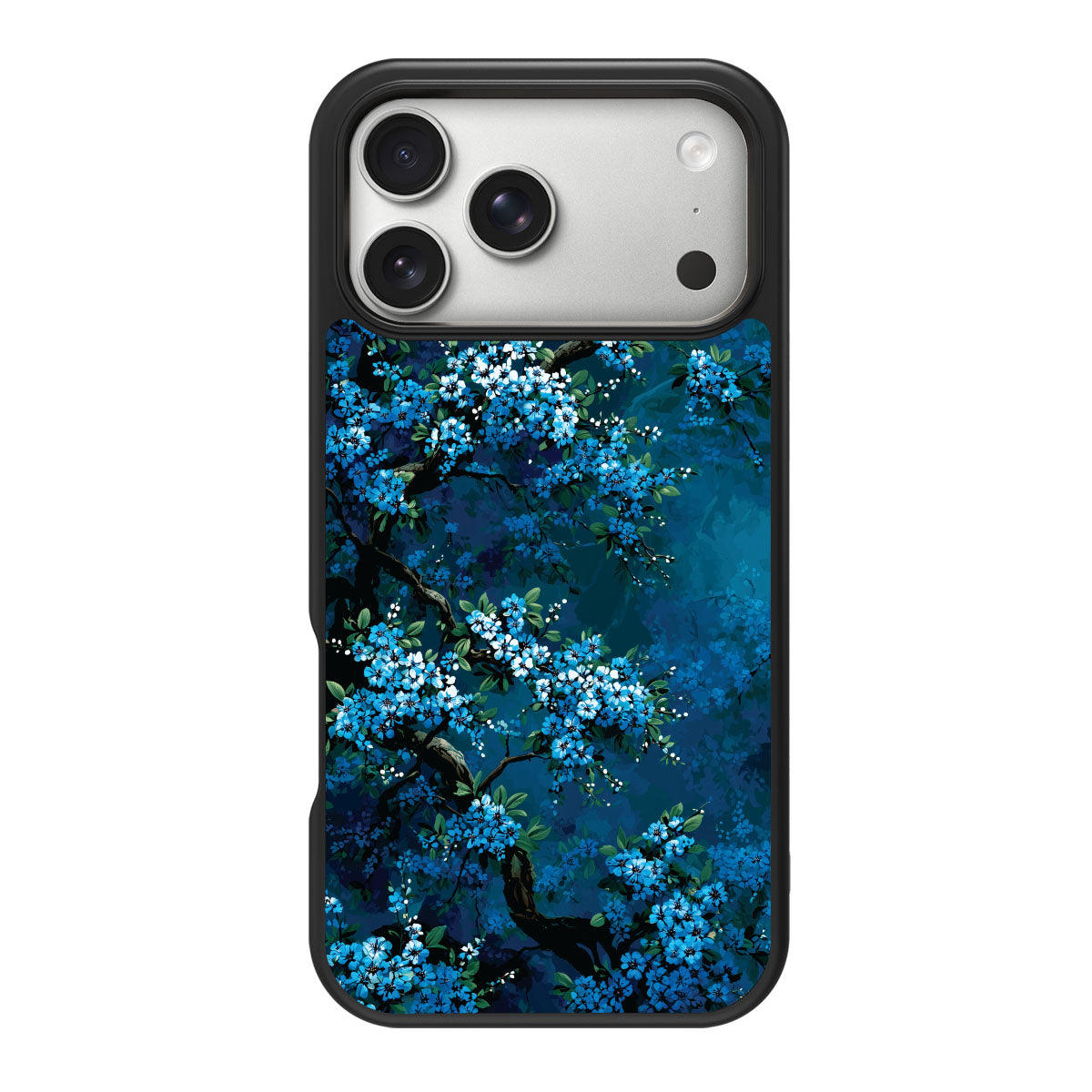 Moonlit Petals design back view – iPhone 18 Pro Max case