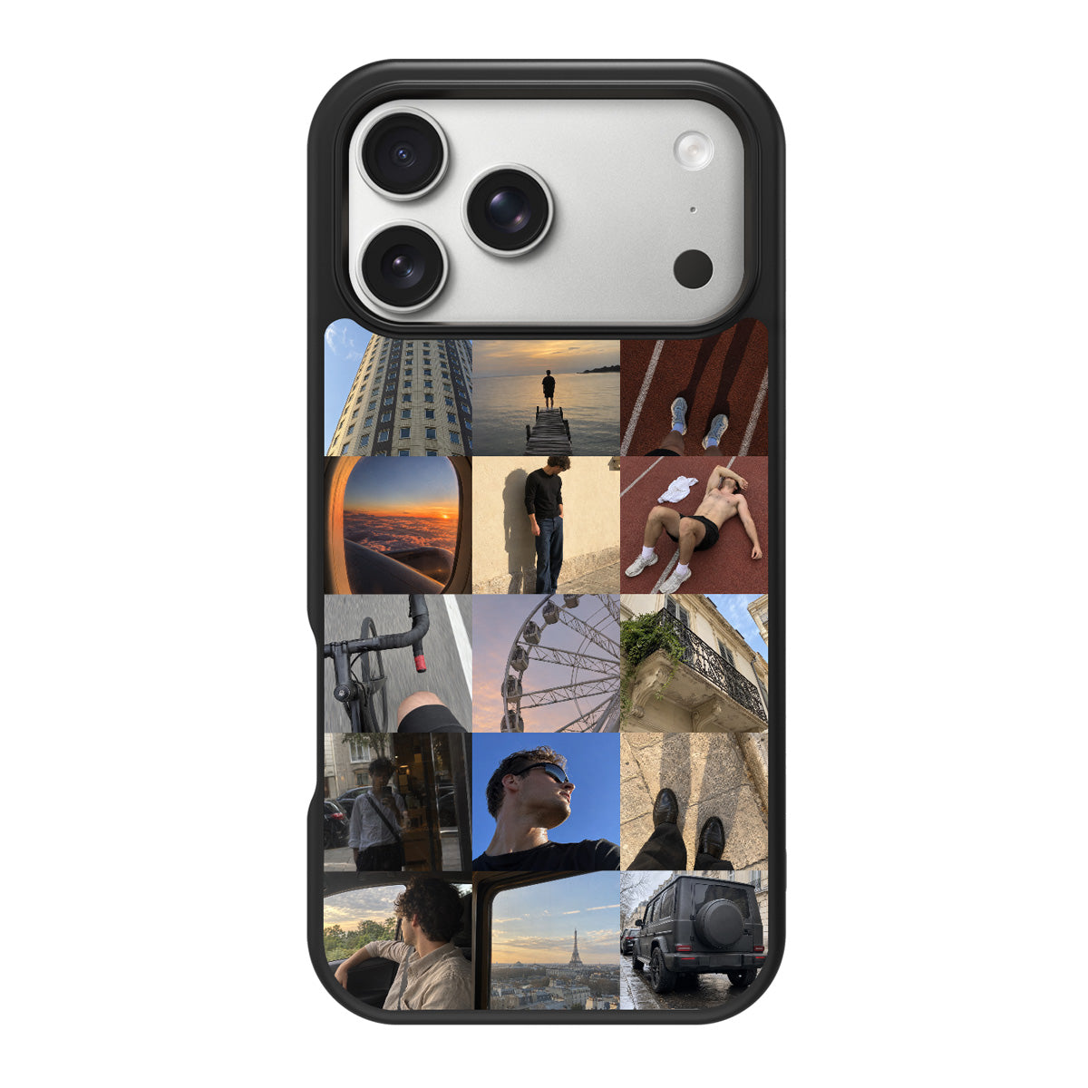 Personalised iPhone 18 Pro Max case – 15-photo collage design