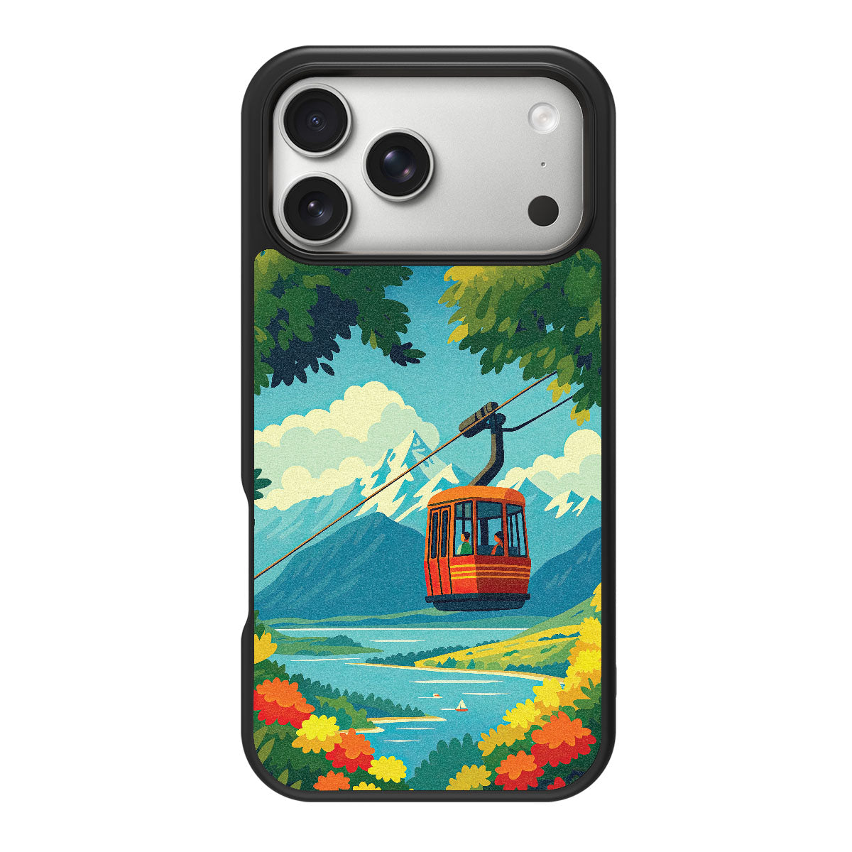Queenstown design back view – iPhone 18 Pro Max case