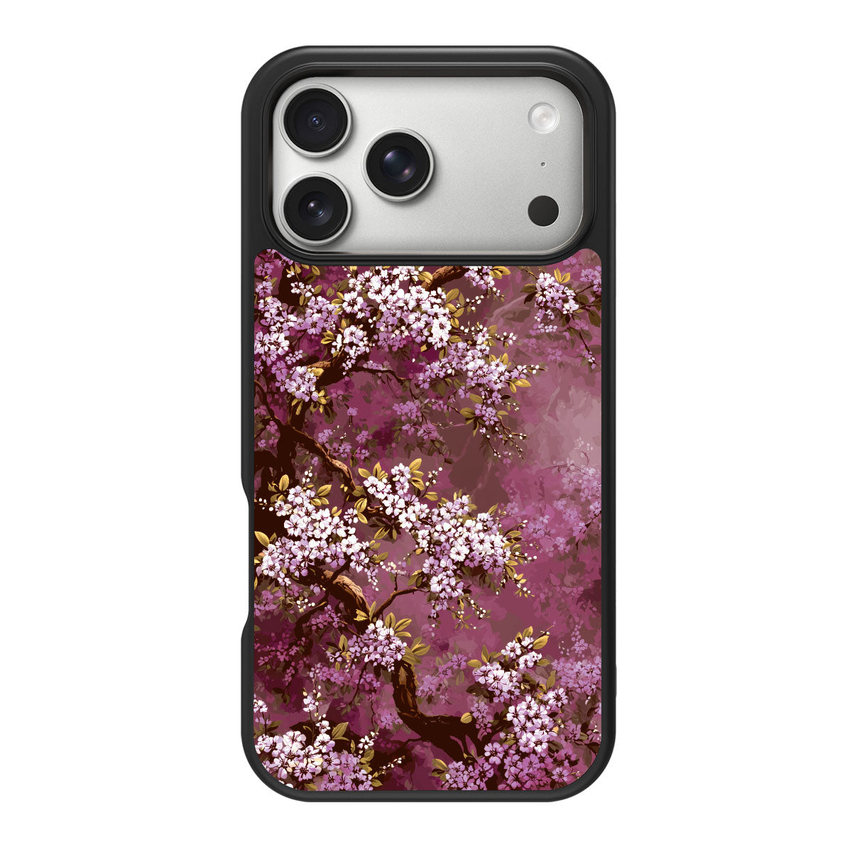 Rose Whisper design back view – iPhone 18 Pro Max case