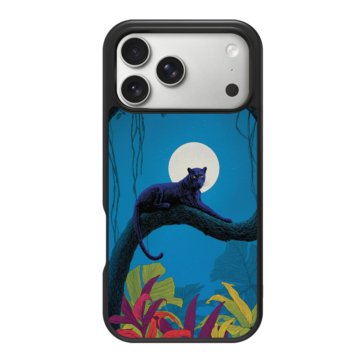Leopard Designer iPhone 18 Pro Max Case – Tropic Panther | MagSafe