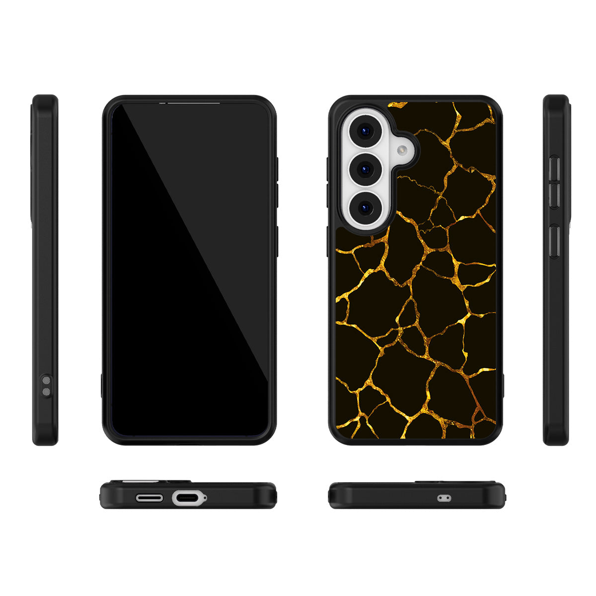 Kintsugi Samsung Galaxy S26 case – multi-angle view