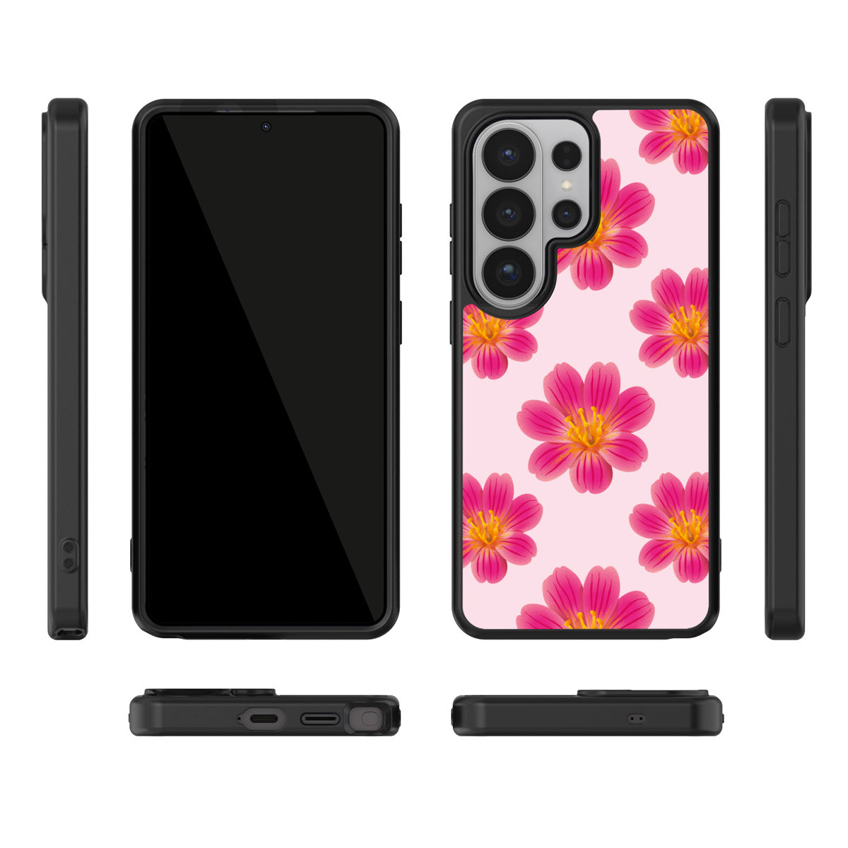Lewisia Cotyledon Samsung Galaxy S26 Ultra case – multi-angle view