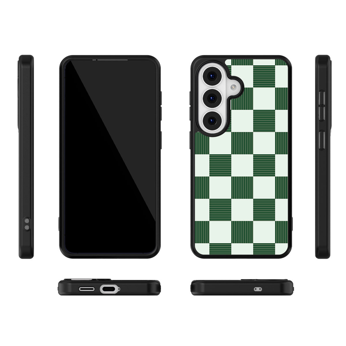Luxe Emerald Samsung Galaxy S26 case – multi-angle view