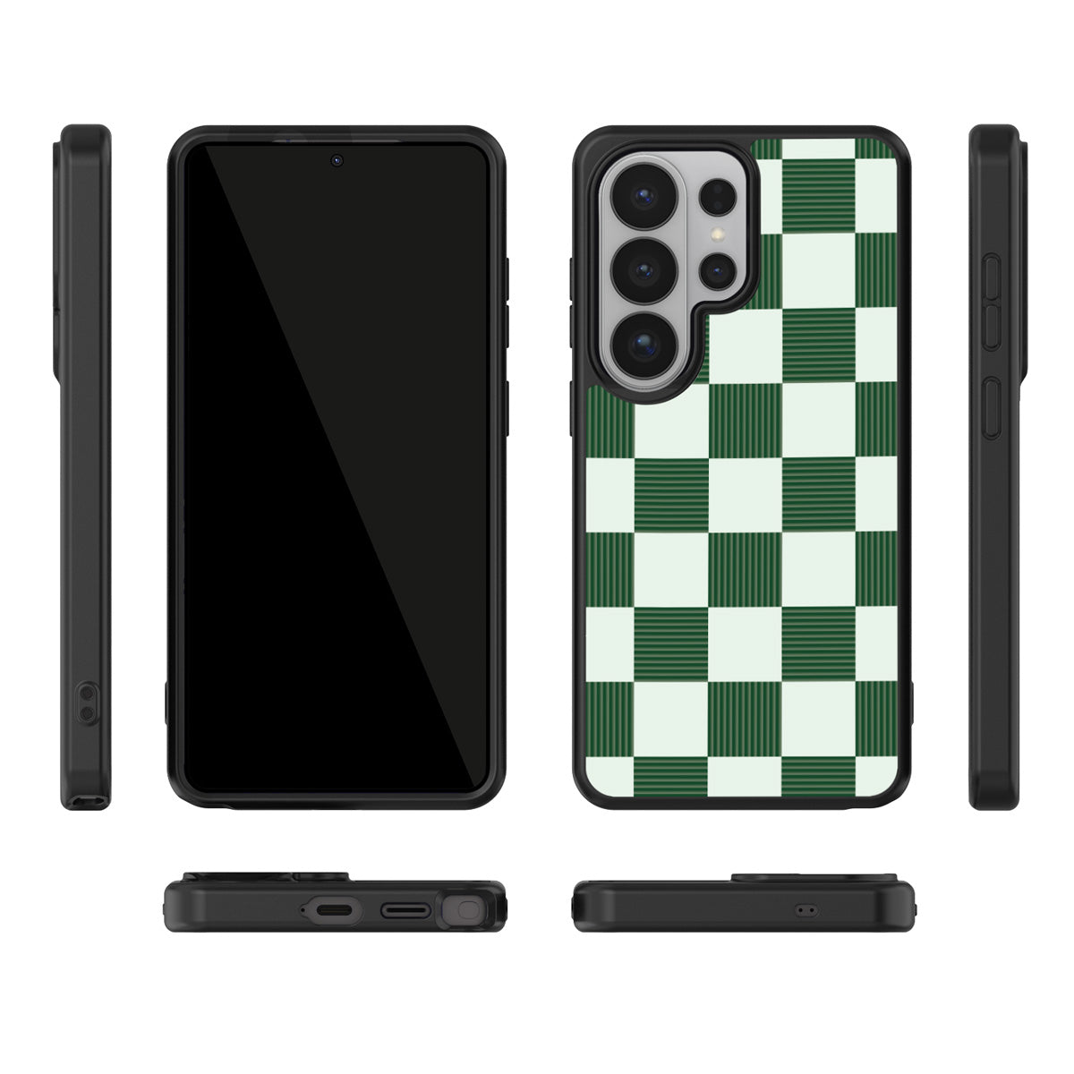Luxe Emerald Samsung Galaxy S26 Ultra case – multi-angle view