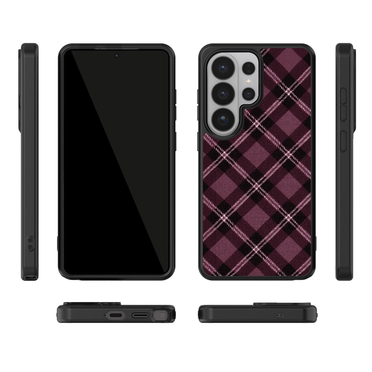 Merlot Weave Samsung Galaxy S26 Ultra case – multi-angle view
