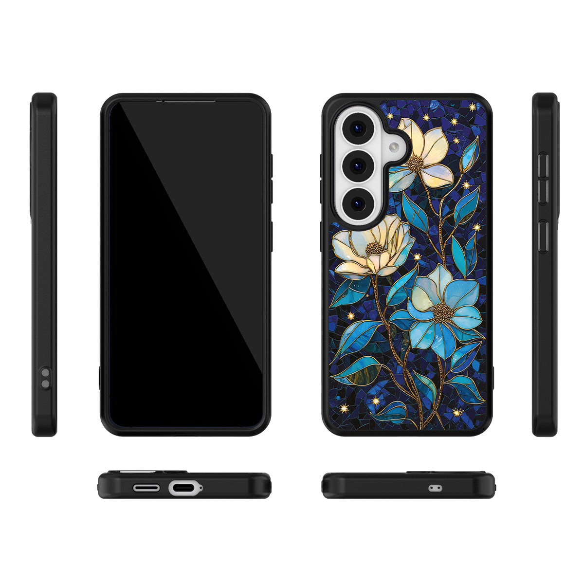 Midnight Magnolia Samsung Galaxy S26 Plus case – multi-angle view
