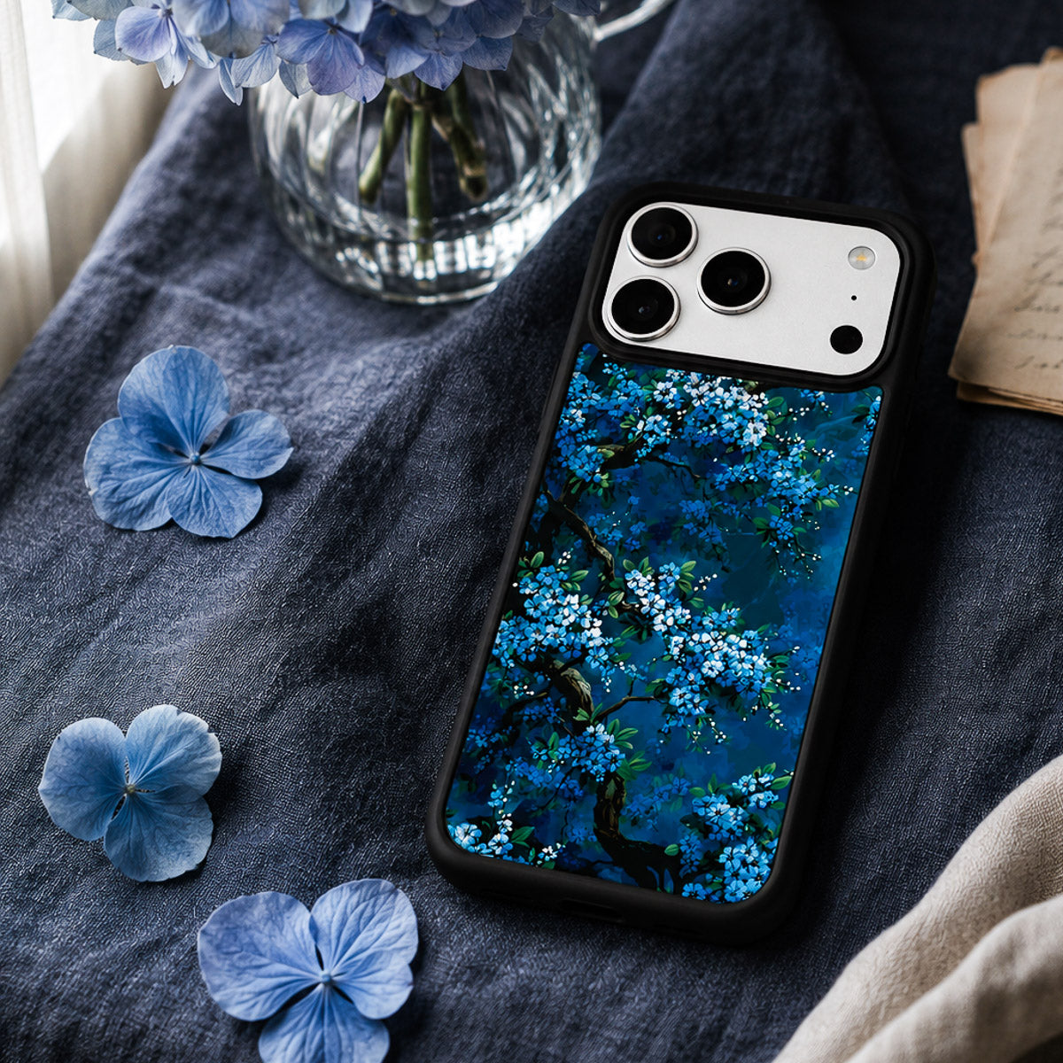 Floral Designer iPhone 18 Pro Case – Moonlit Petals | MagSafe — view 2
