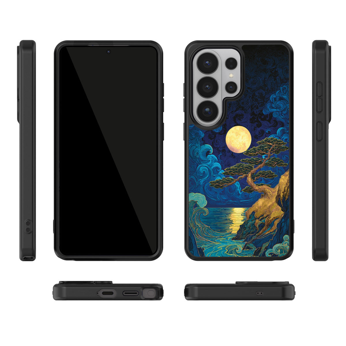 Moonlit Tide Samsung Galaxy S26 Ultra case – multi-angle view