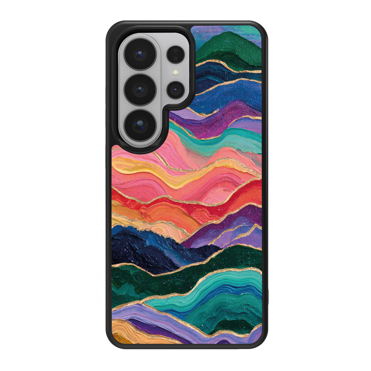 Painted Peaks design back view – Samsung Galaxy S26 Ultra case