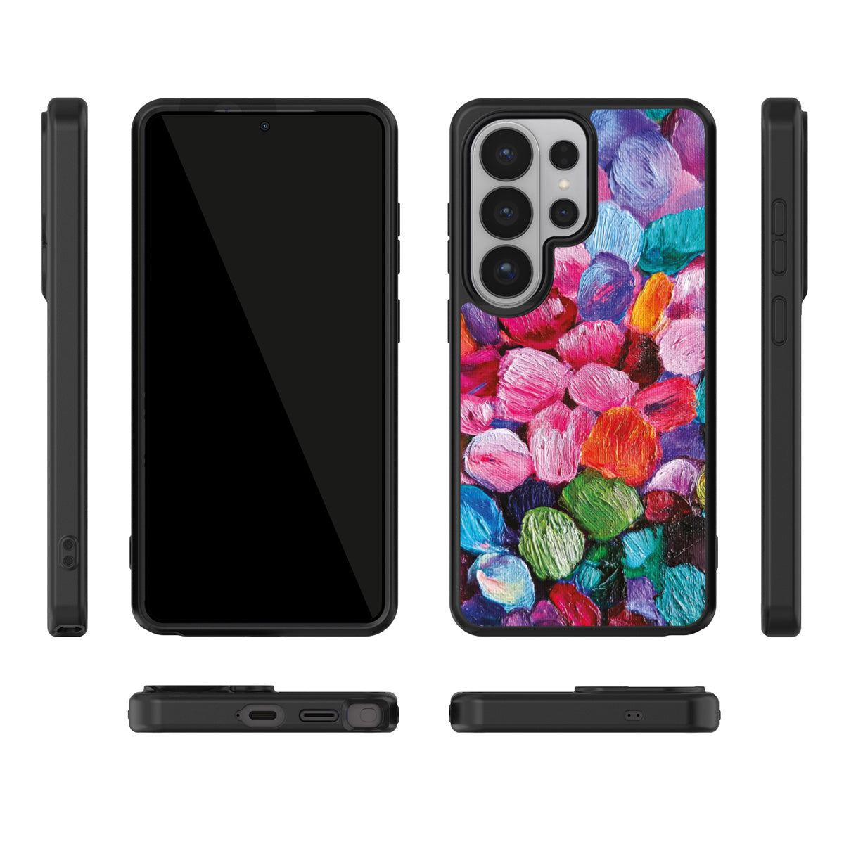 Petal Mosaic Samsung Galaxy S26 Ultra case – multi-angle view