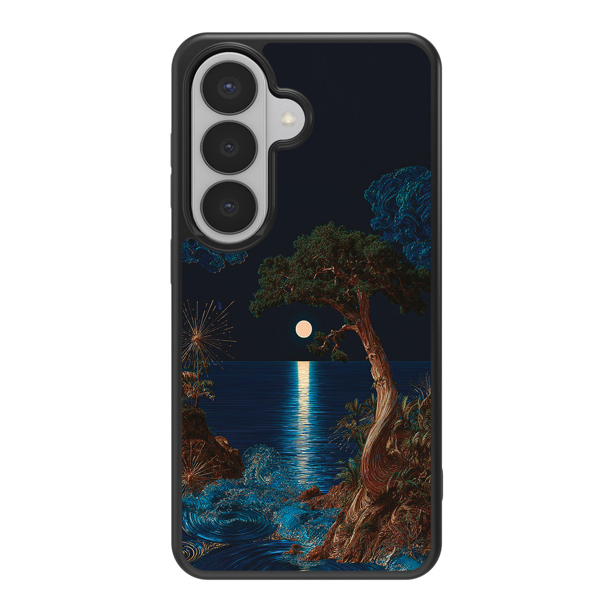 Quiet Moon design back view – Samsung Galaxy S26 Plus case