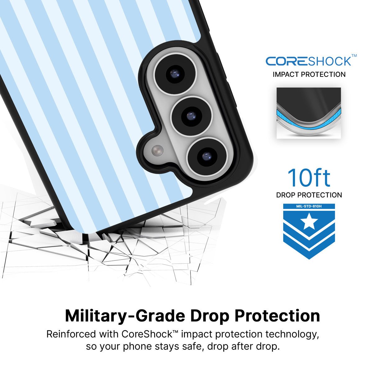 Riviera Samsung Galaxy S26 case with 10ft military-grade drop protection