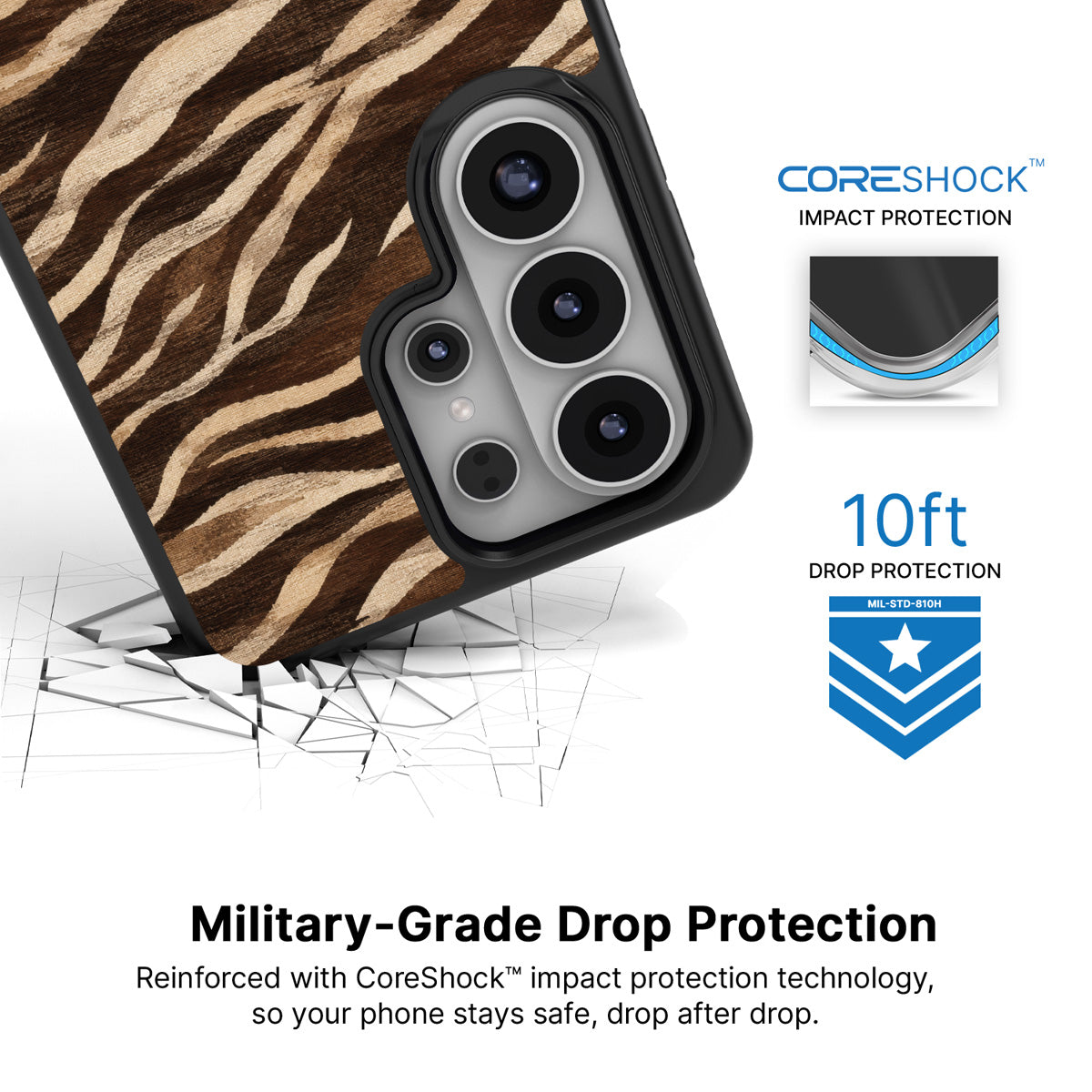 Savanna Silk Samsung Galaxy S26 Ultra case with 10ft military-grade drop protection