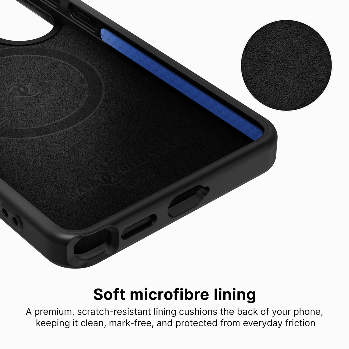 Samsung Galaxy S26 Ultra case interior – Savanna Silk soft microfibre lining