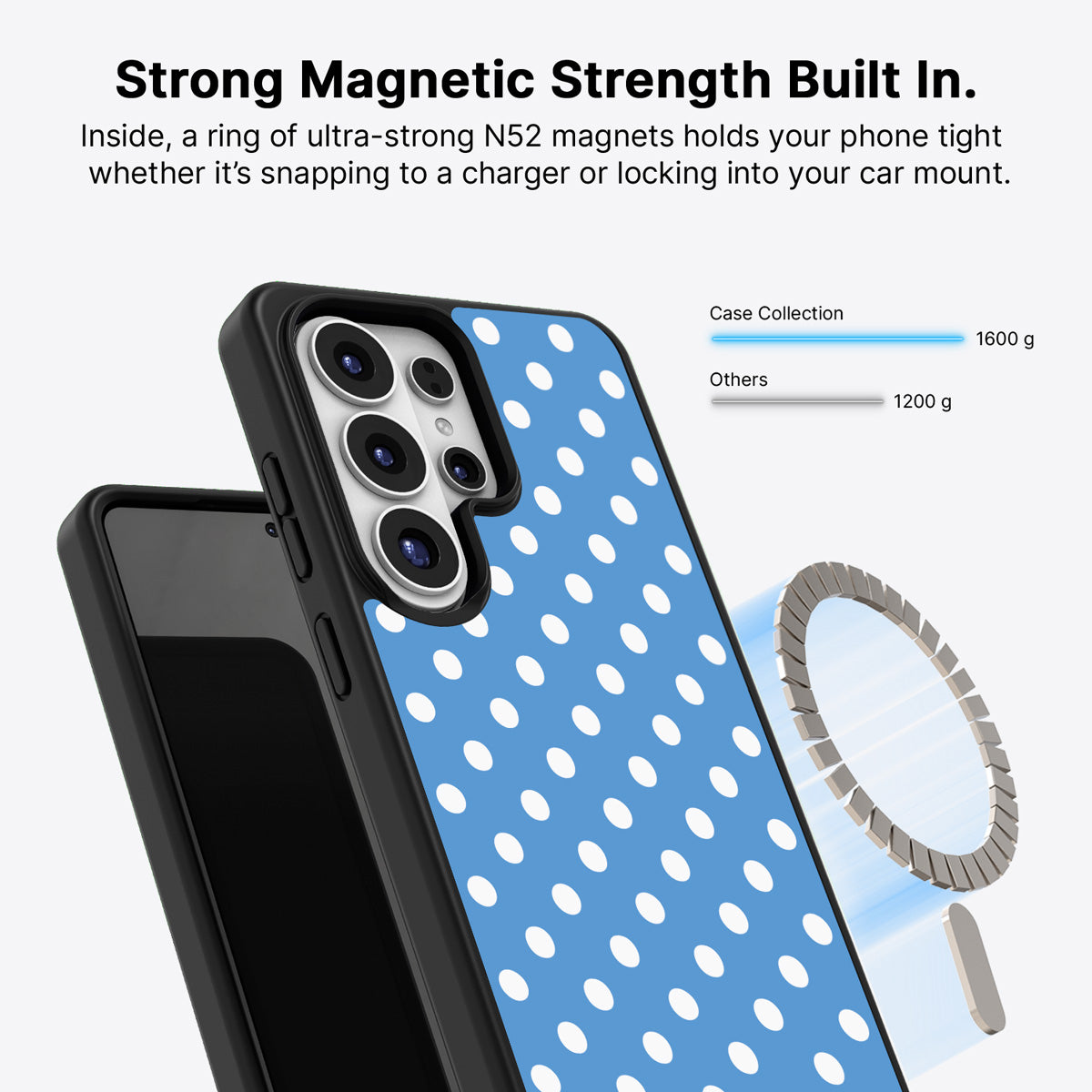 Samsung Galaxy S26 Ultra Qi2 magnetic case with N52 magnets – Summer Breeze design