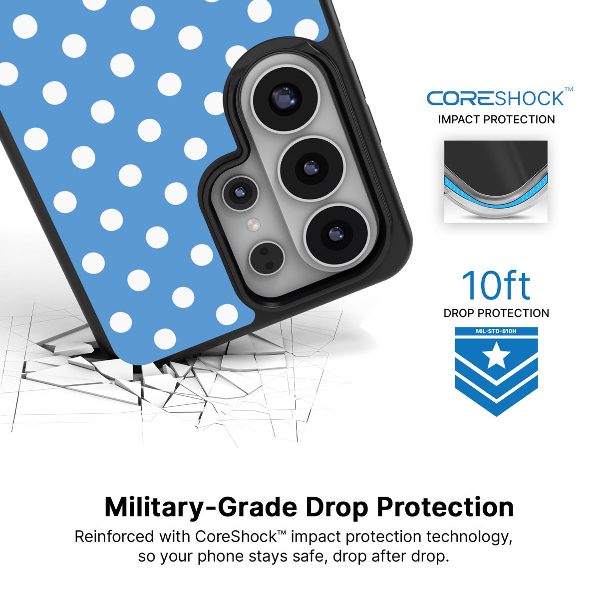 Summer Breeze Samsung Galaxy S26 Ultra case with 10ft military-grade drop protection