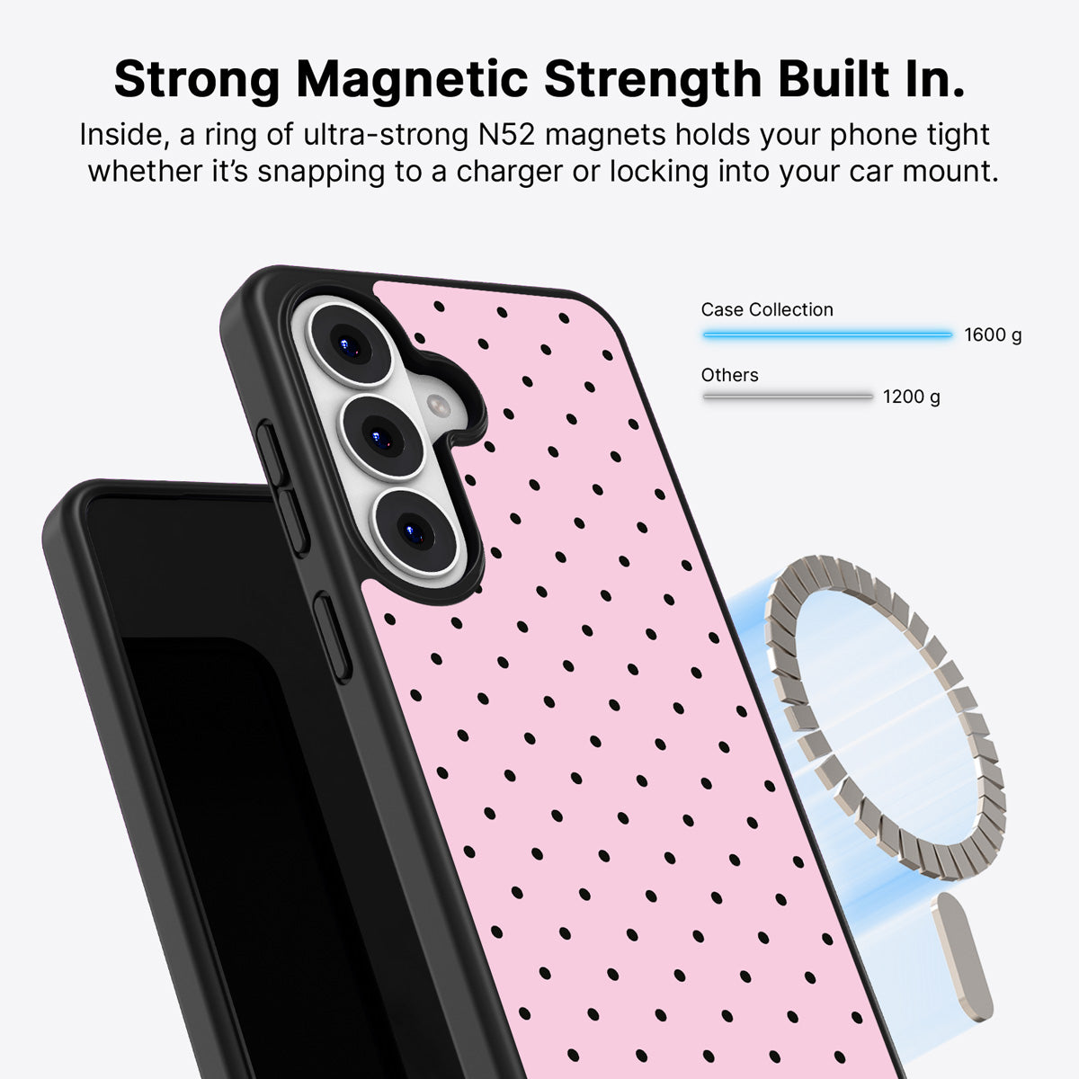 Samsung Galaxy S26 Plus Qi2 magnetic case with N52 magnets – Veloria design
