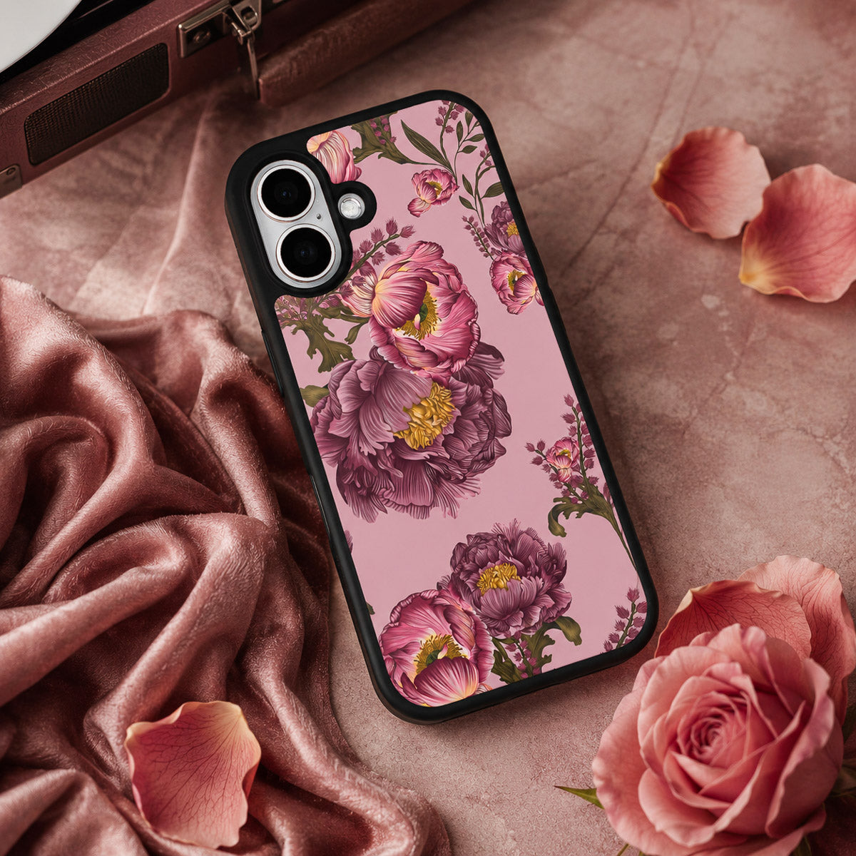 Floral Designer iPhone 16 Plus Case – Vintage Blossoms | MagSafe — view 2