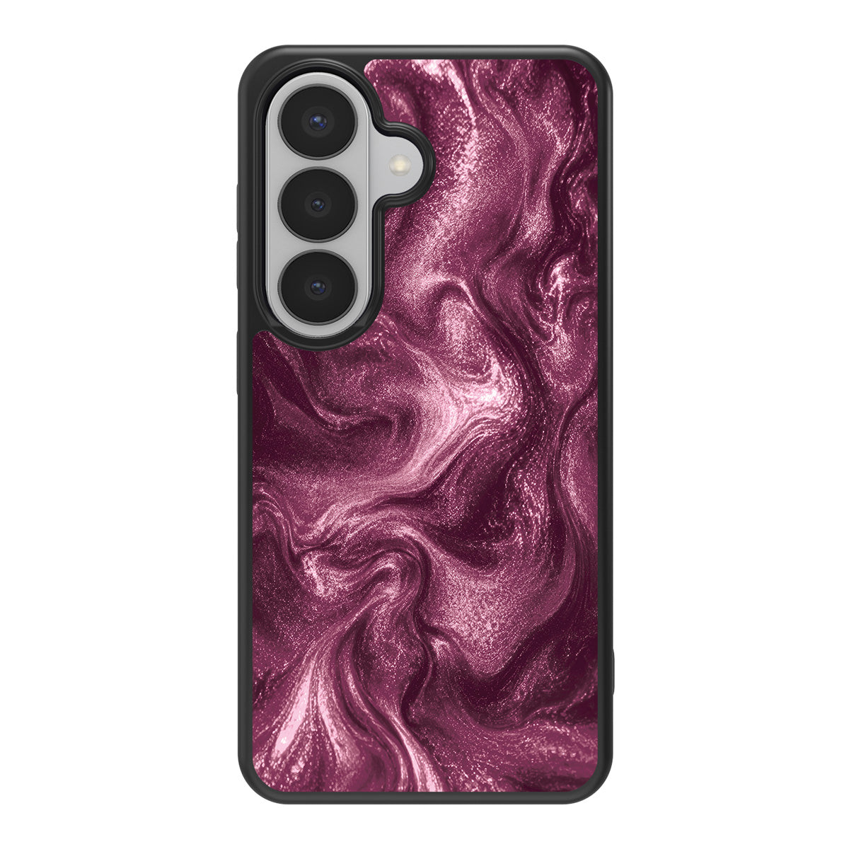 Wine Shimmer design back view – Samsung Galaxy S26 case